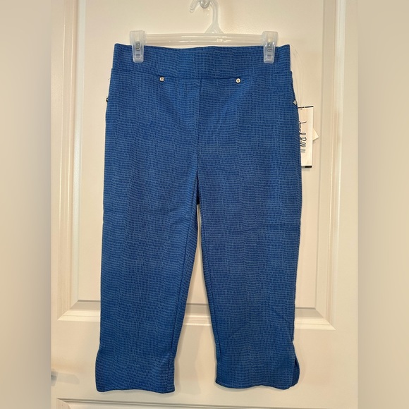 Joseph Ribkoff Womens Capri Pants Blue Size 8 - Picture 1 of 10